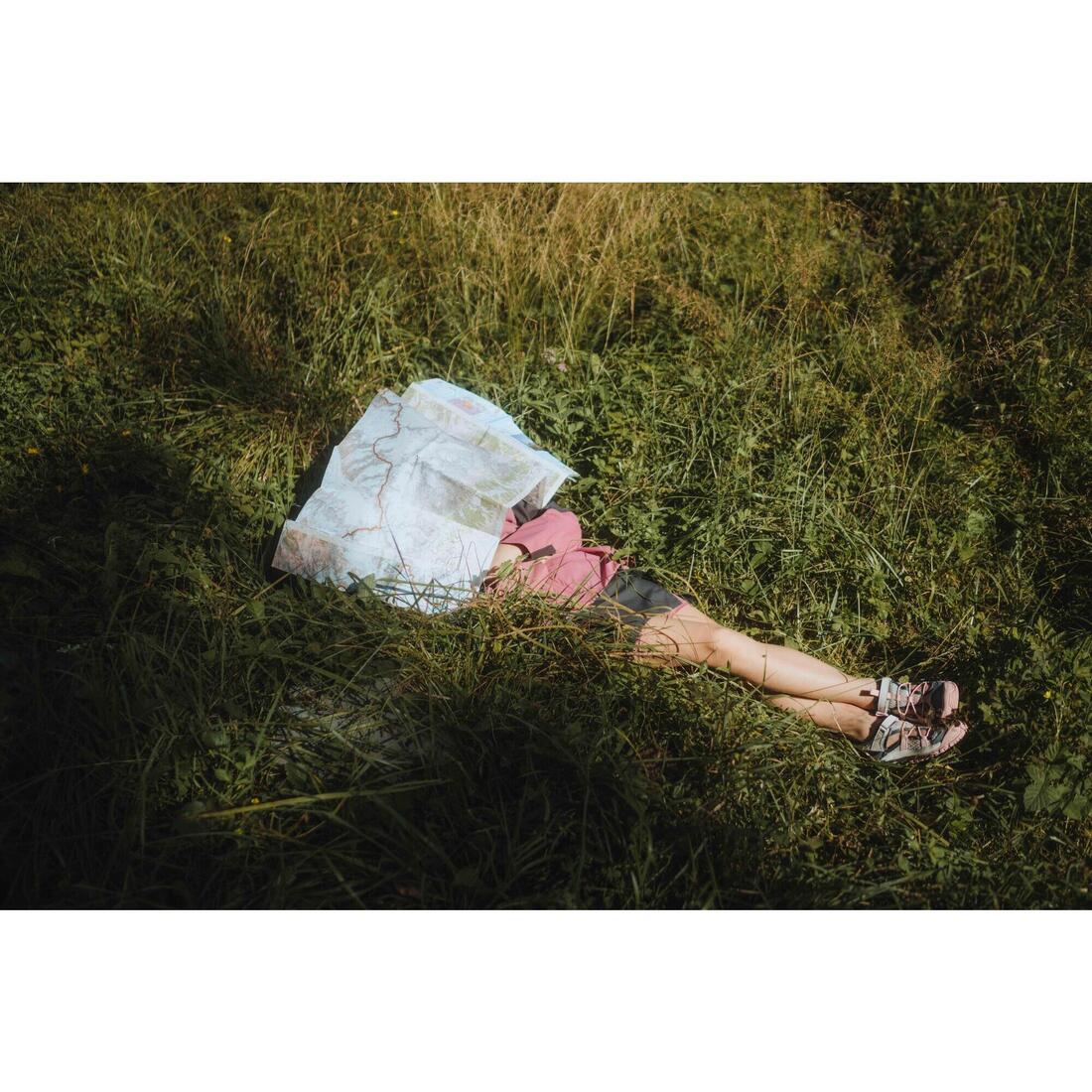 Jupe-short de randonnée enfant 7-15 ans, MH100 verte