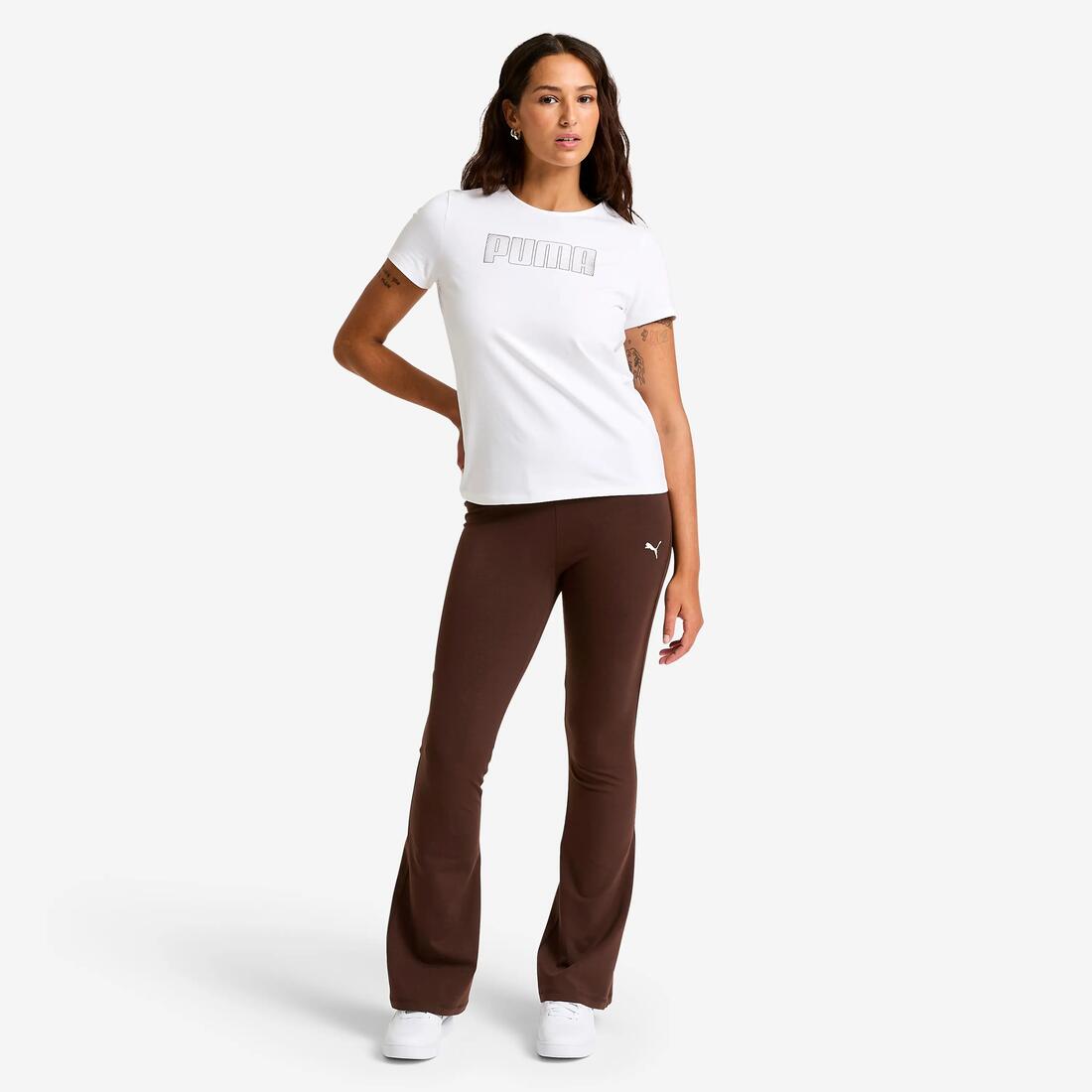 Legging en coton taille haute femme