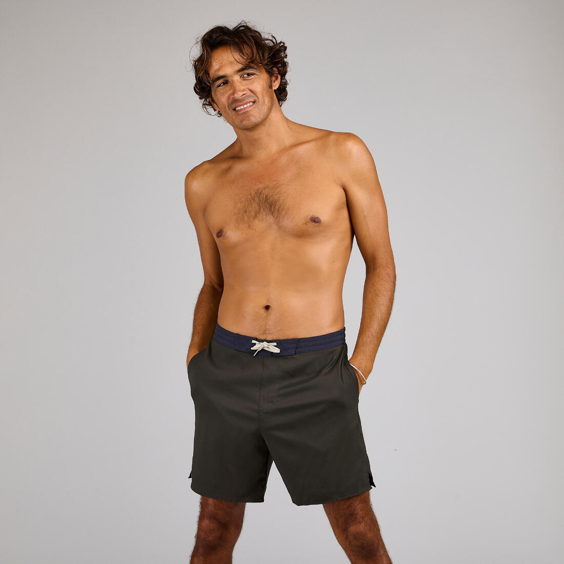 Boardshort surf short de bain mi-long 18'' homme, 100 Supagirl