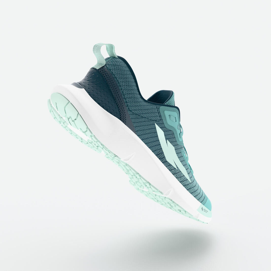 Chaussures de running drop 0 Enfant - KIPRUN KN500 vertes jaunes noires