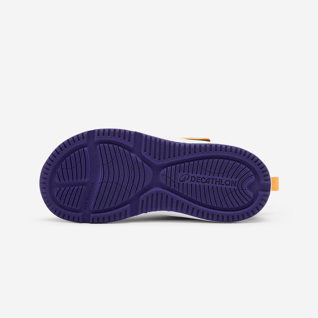 Chaussures Barefoot à scratch respirantes enfant, Stepper Sporty violet et