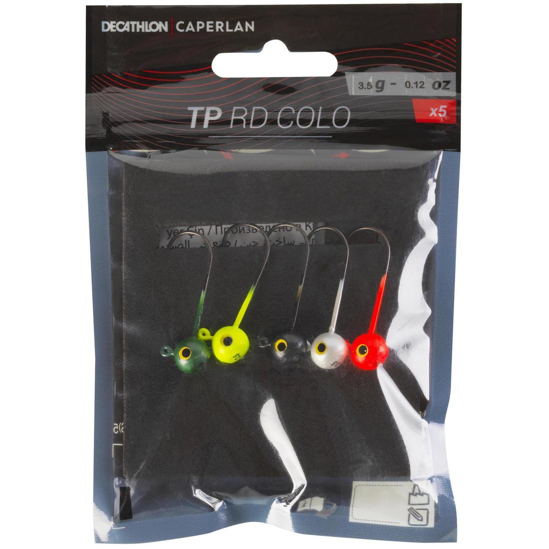 Tête plombée colorée pêche aux leurres souples tp rd colo 10gr