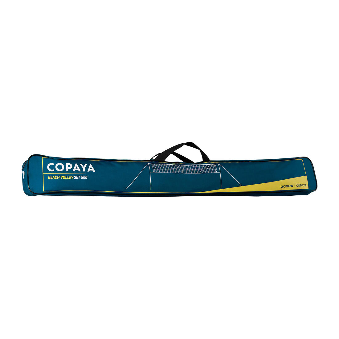 Set (filet et poteaux) de beach volley loisir bv 500 (6m) bleu