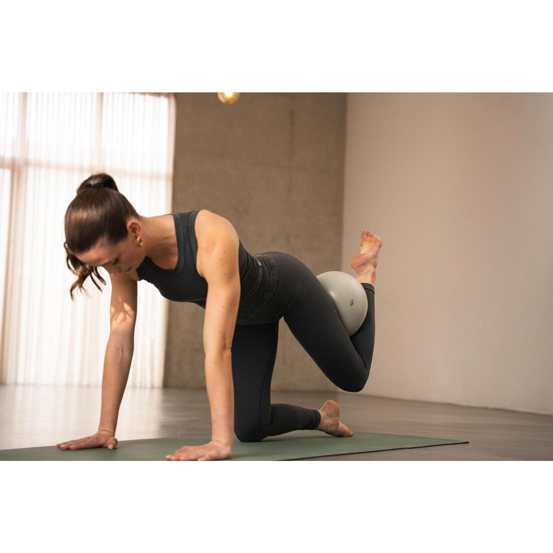 Legging de yoga et pilates sans couture et extensible femme