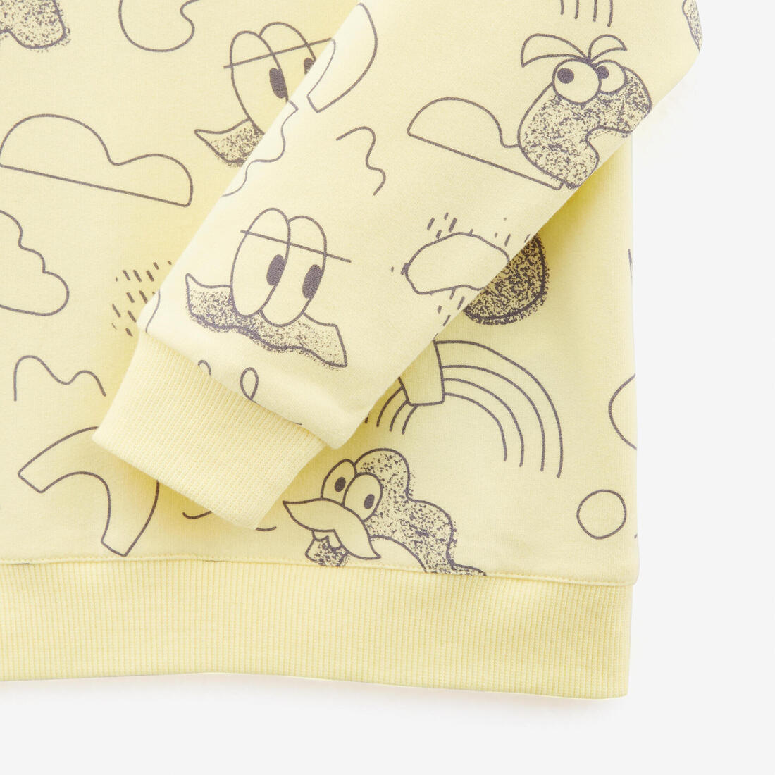 Sweat decat'oons imprimé beige baby gym enfant