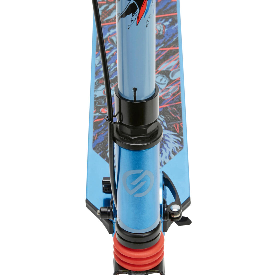 Trottinette enfant mid5 avec frein au guidon et suspension violette