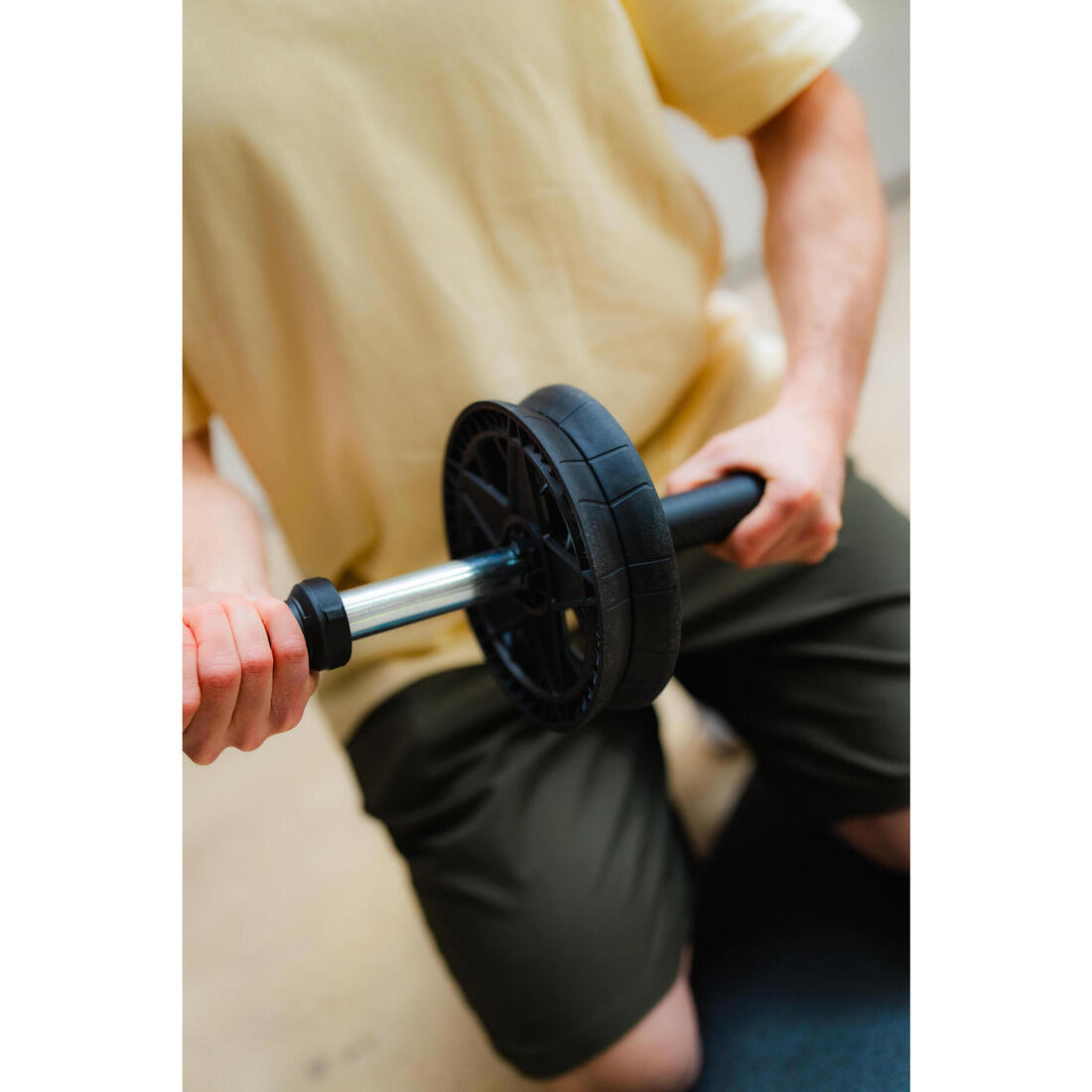 Roue abdominale musculation bi-mode, AB wheel