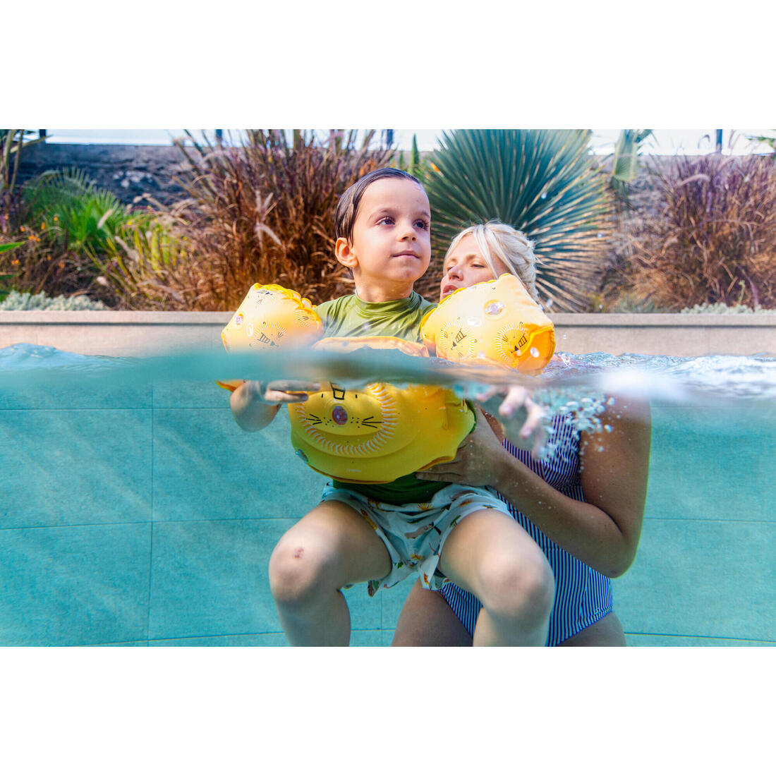 Brassards De Piscine Evolutif Enfant - Tiswim print savane