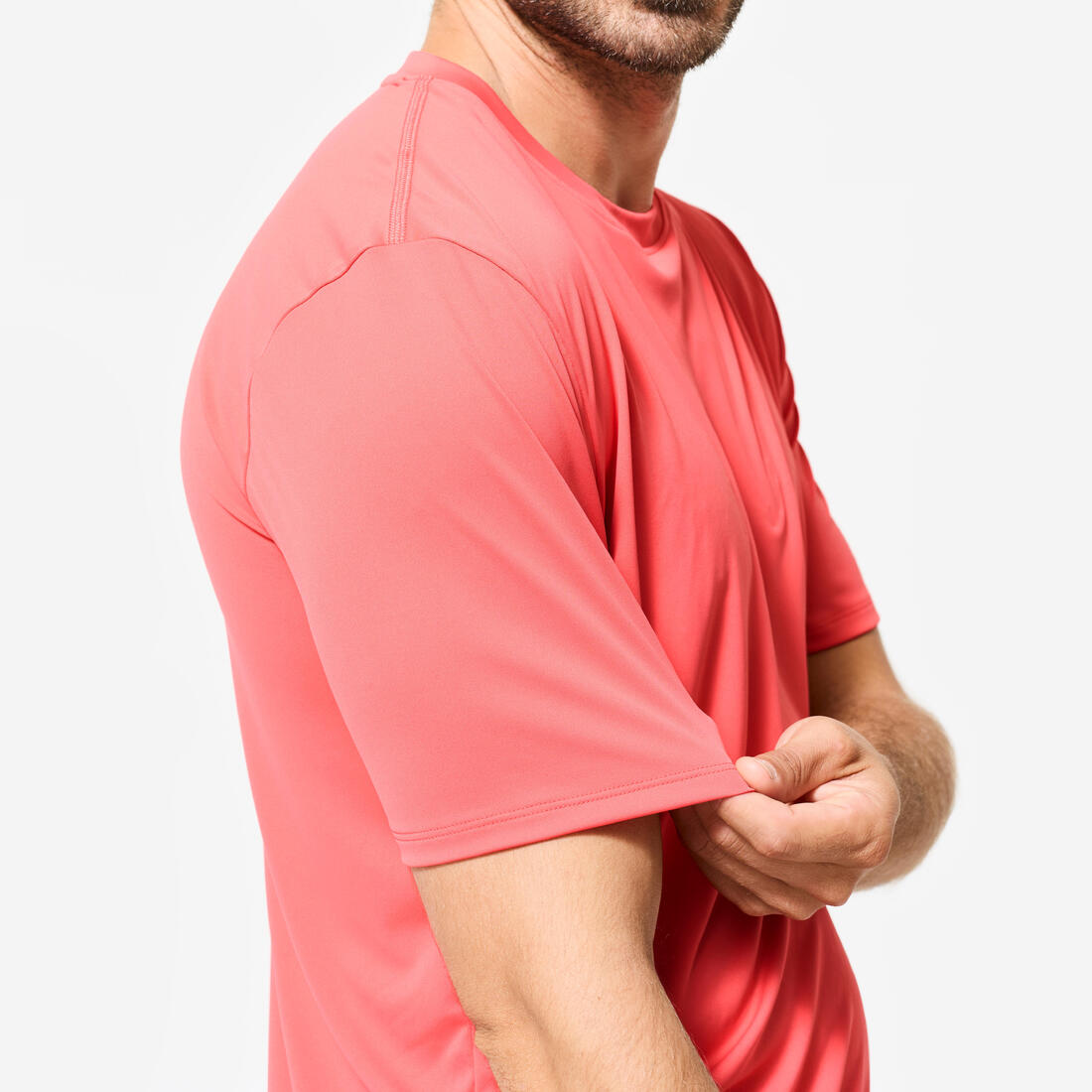 T-shirt de fitness manches courtes respirant col rond homme