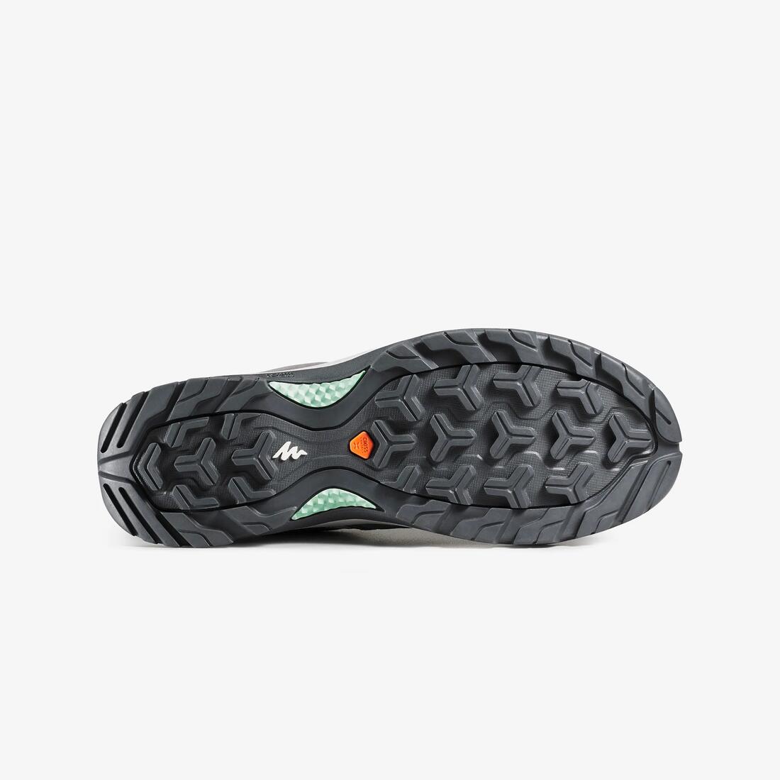 Chaussures de randonnée femme, MH100 gris