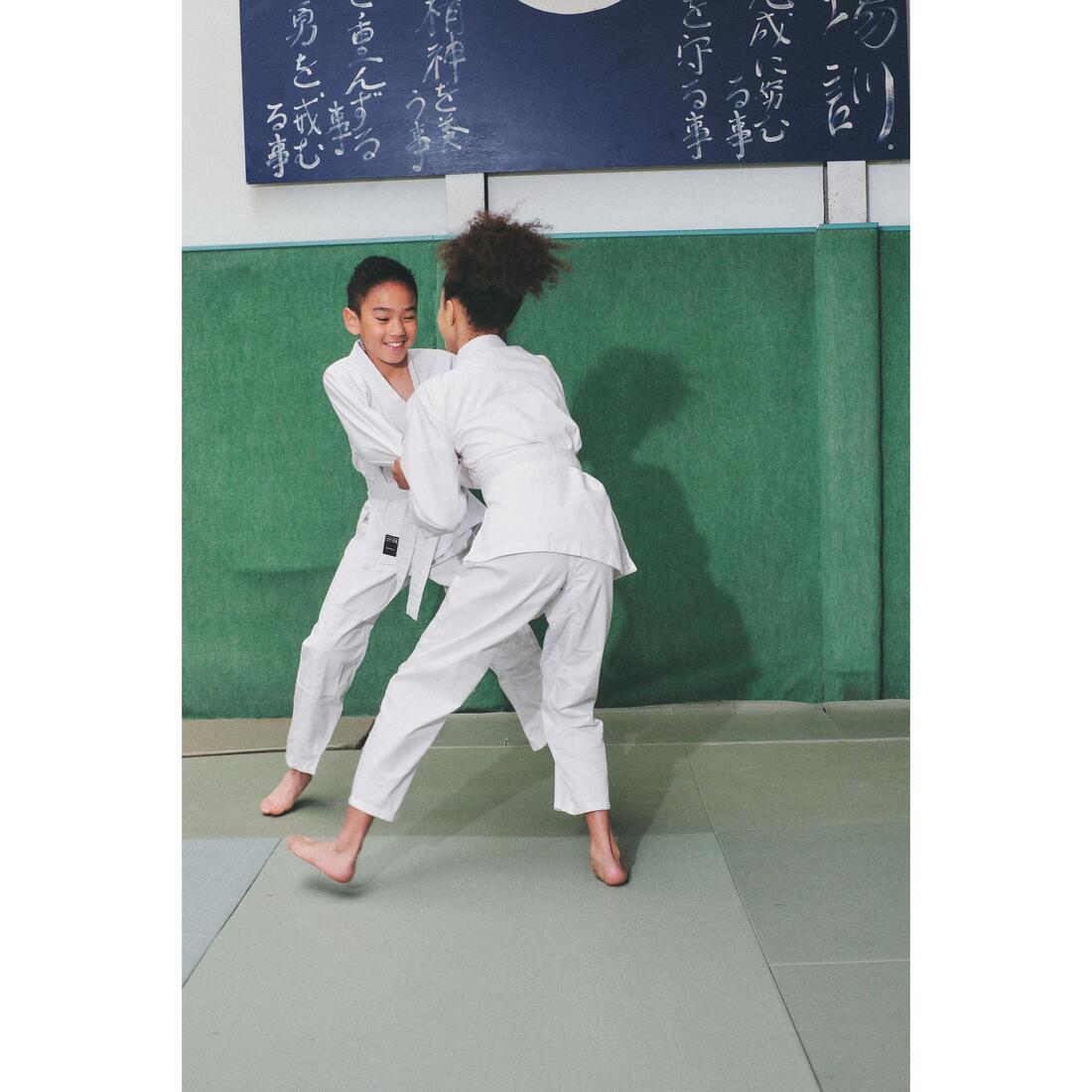 Kimono de judo pour débutant enfant, blanc
