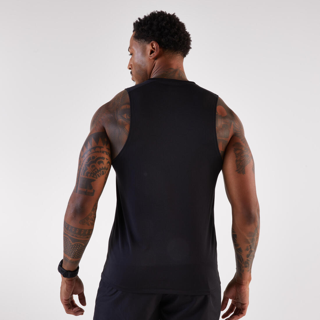 Débardeur de running Homme, Kiprun Run 100 noir