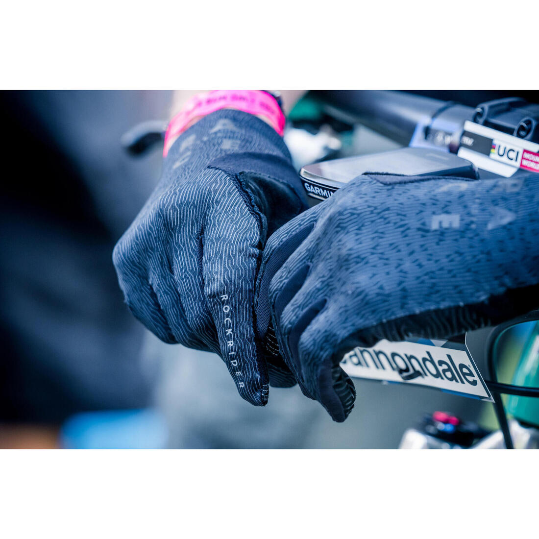 Gants VTT RACE grip noir