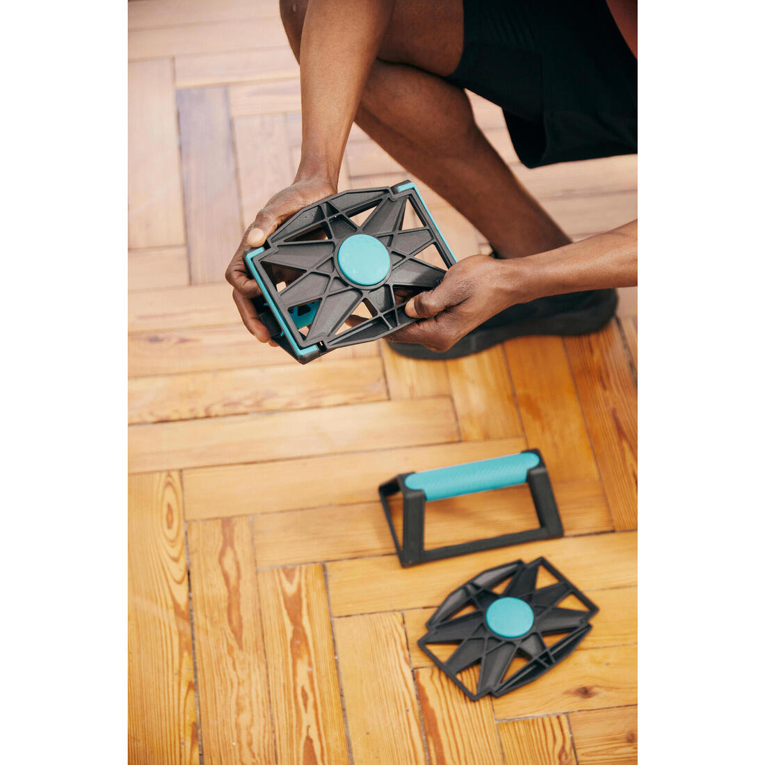 Poignées pour pompes de musculation 4 en 1 - Push up & slide