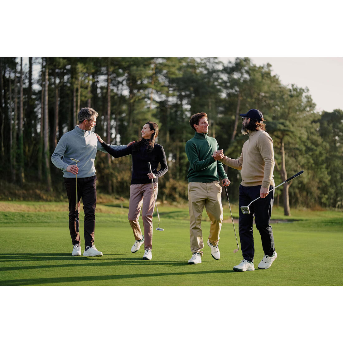 Pantalon de golf chino coton homme, MW500