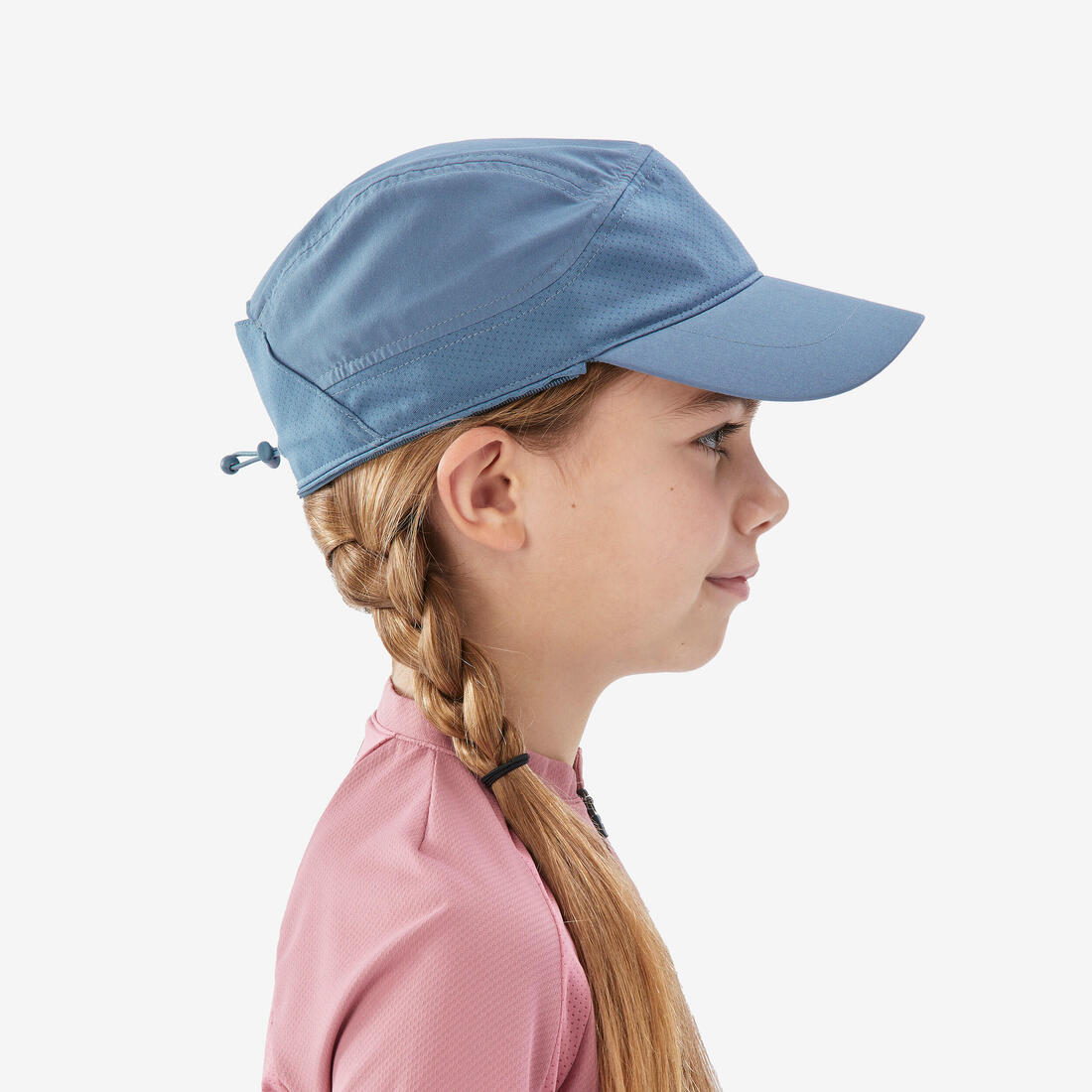 Casquette de randonnée nuque longue 7-15 ans, MH900 bleue