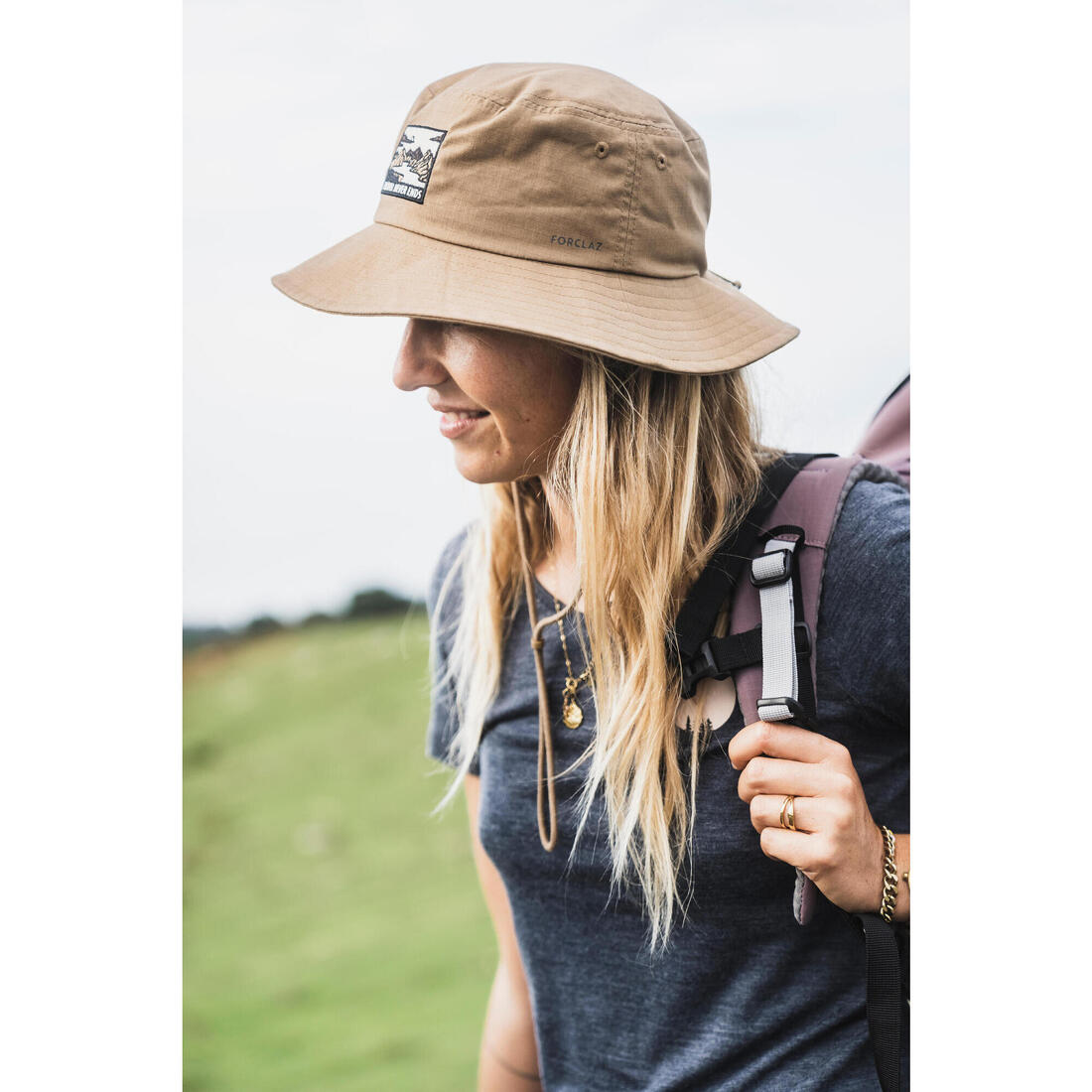 Chapeau de trekking anti-UV Homme - TRAVEL 100