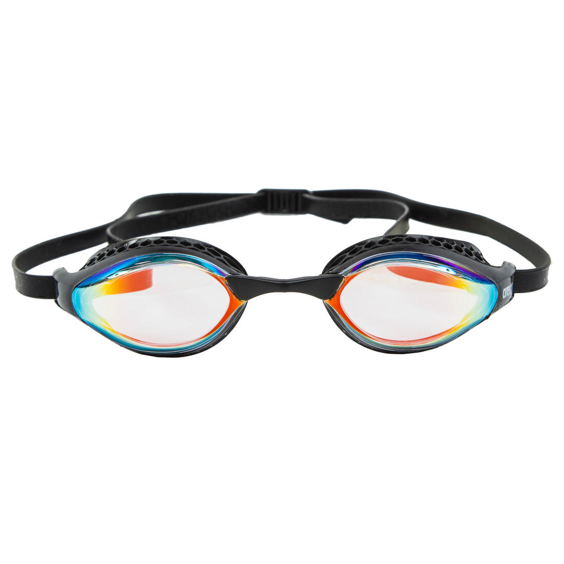 Lunettes de natation Arena Airspeed mirror jaune noir.
