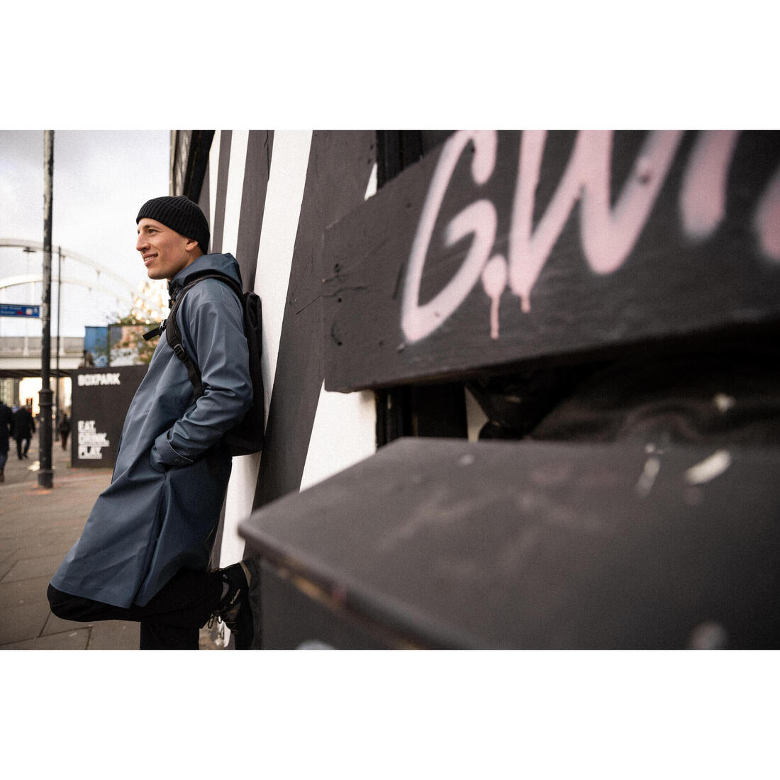 Parka imperméable vélo ville unisexe