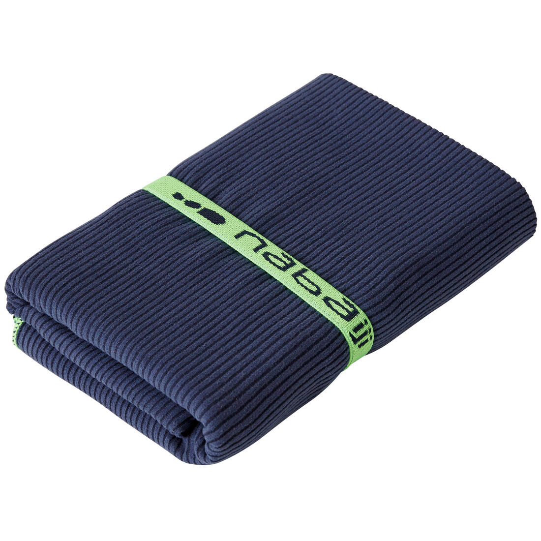 Serviette de bain microfibre à rayures bleu taille l 80 x 130 cm