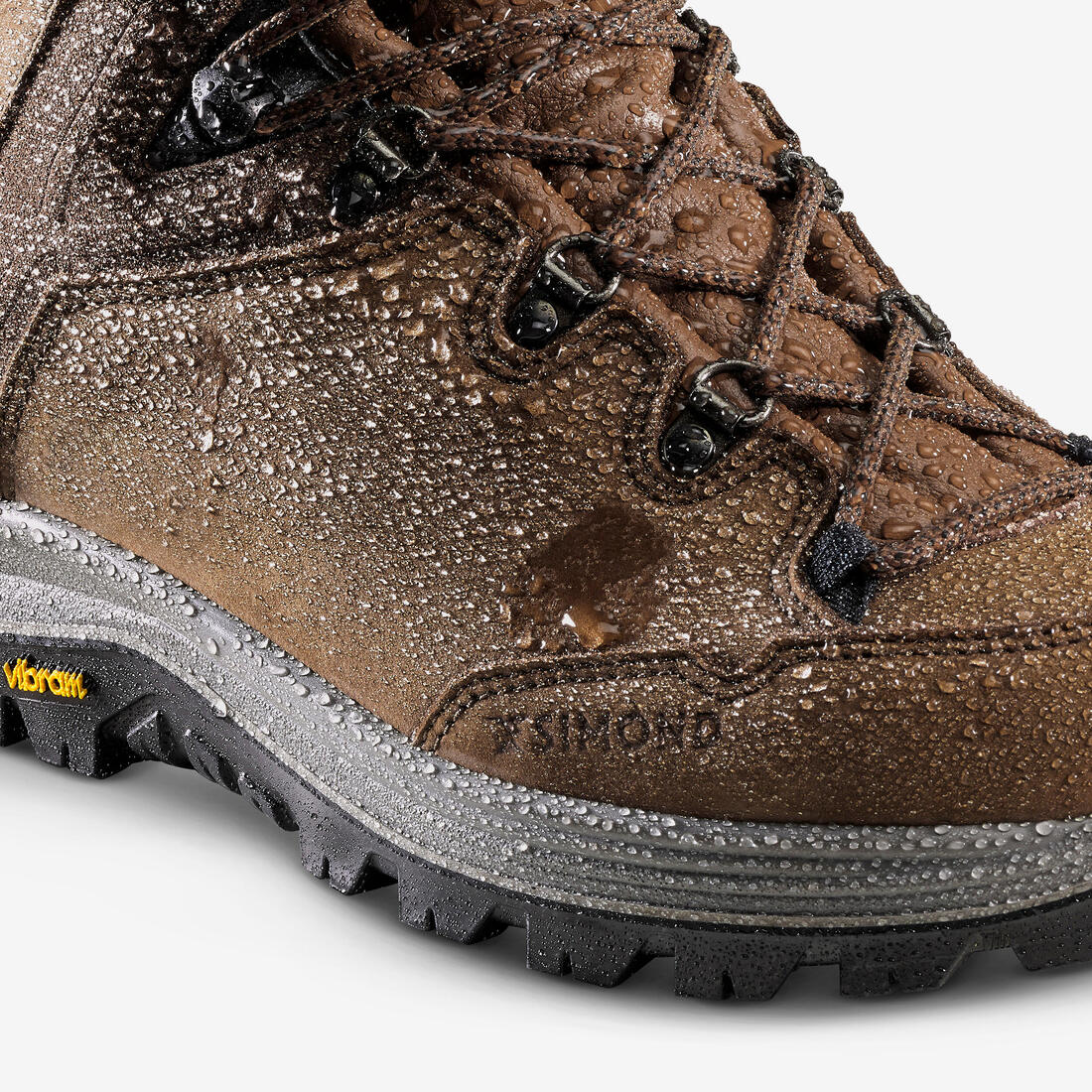 CHAUSSURES TREKKING CUIR IMPERMÉABLES - MT500 - HOMME HAUTE