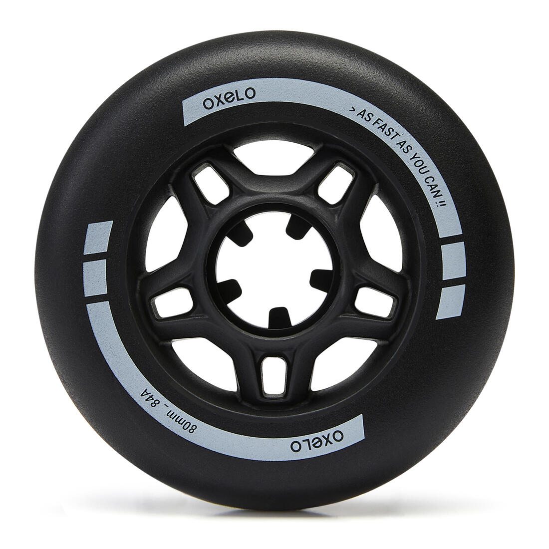 4 roues de roller en ligne fitness FIT 80mm 84A blanches