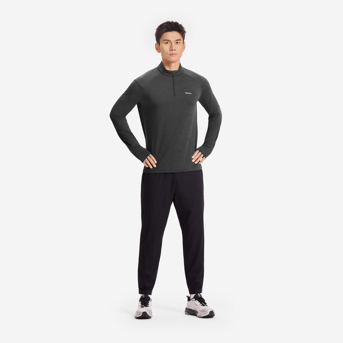 Pantalon de running respirant Homme - KIPRUN Run 100 Dry Noir