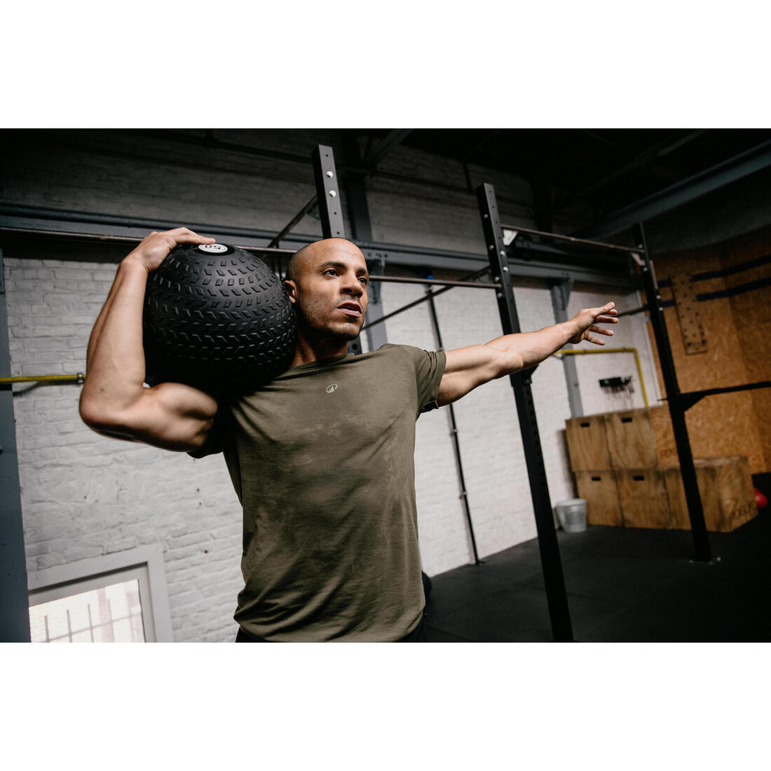 T-shirt de cross training slim respirant homme
