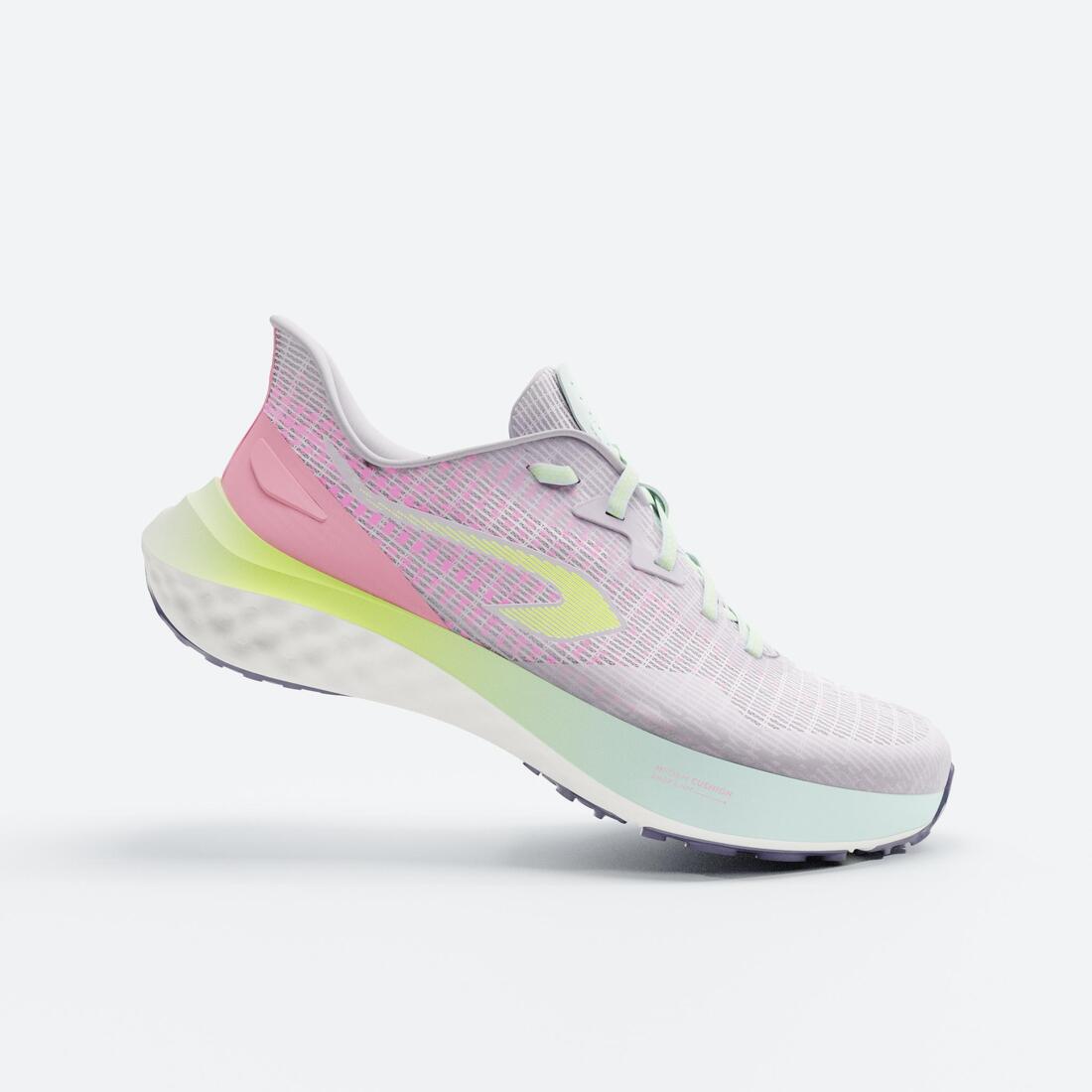 Chaussures de running Enfant - KIPRUN K500 FAST noires et jaunes