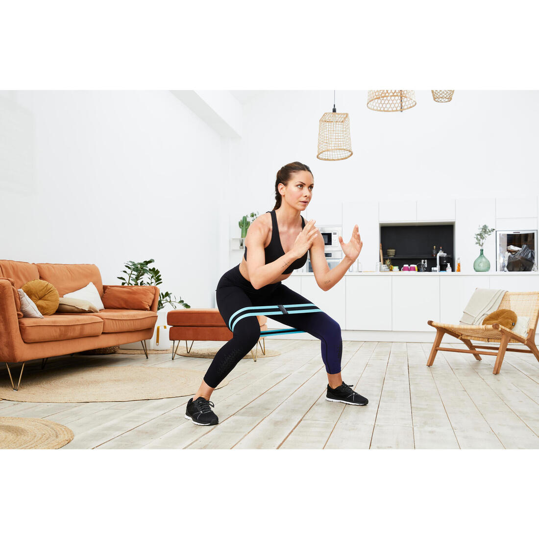 Élastique de musculation fessiers 14kg 37cm - Glute band facile