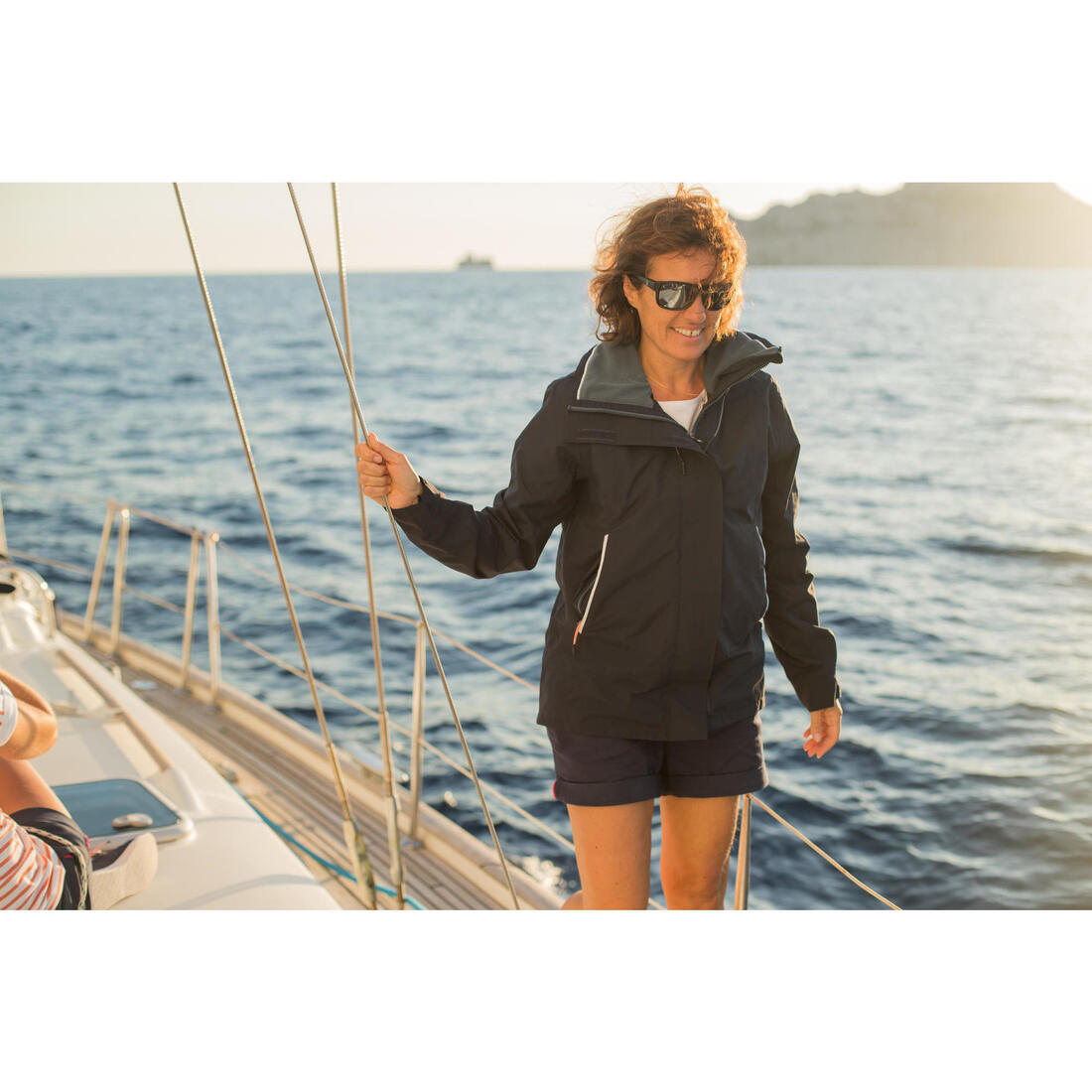 Veste imperméable coupe-vent - veste de pluie femme SAILING 300