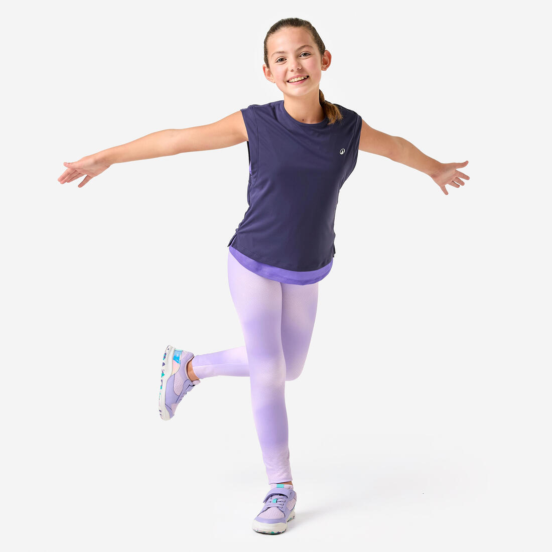 Legging respirant fille, imprimé