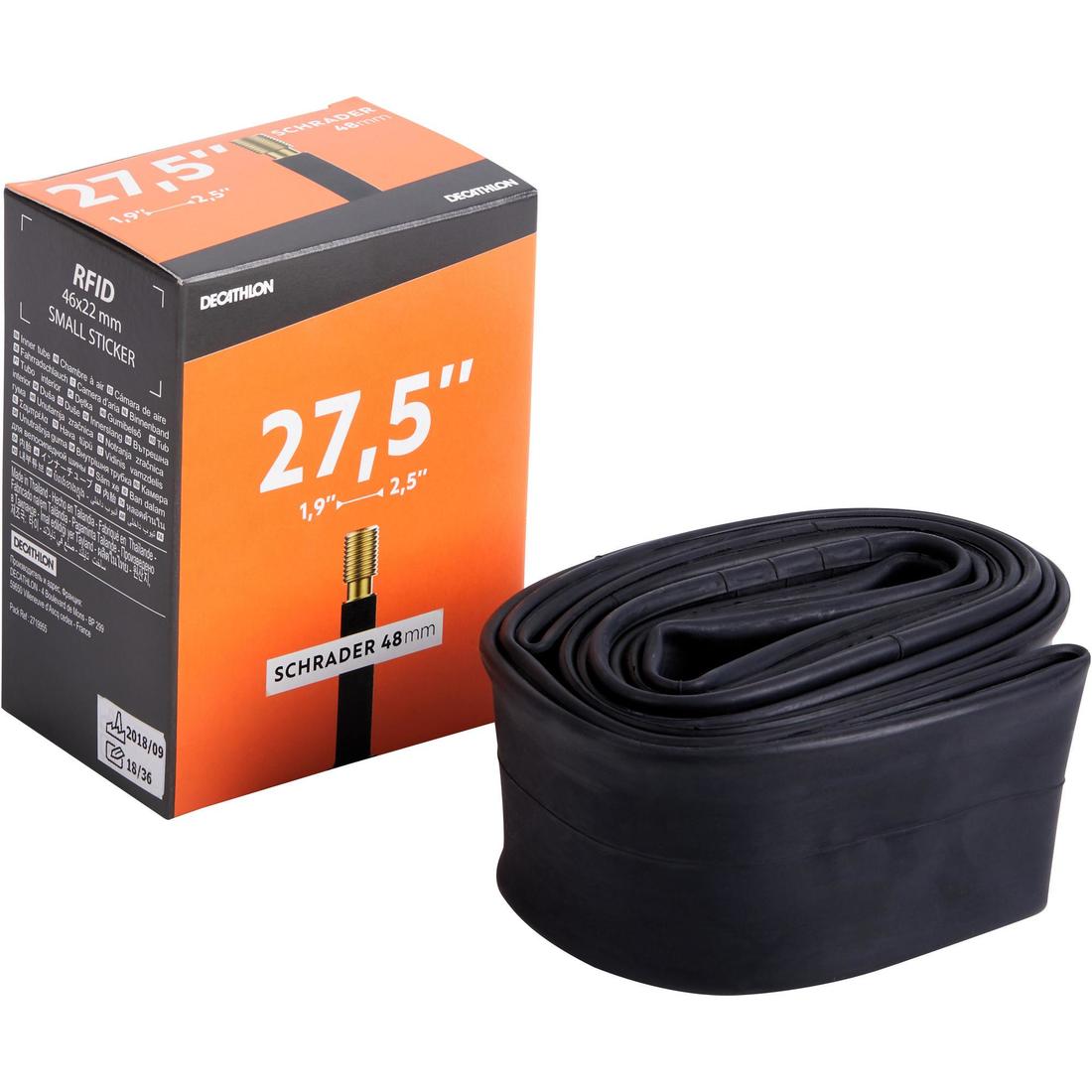 Chambre a air 27.5x1,9/ 2,5 valve schrader 48 mm