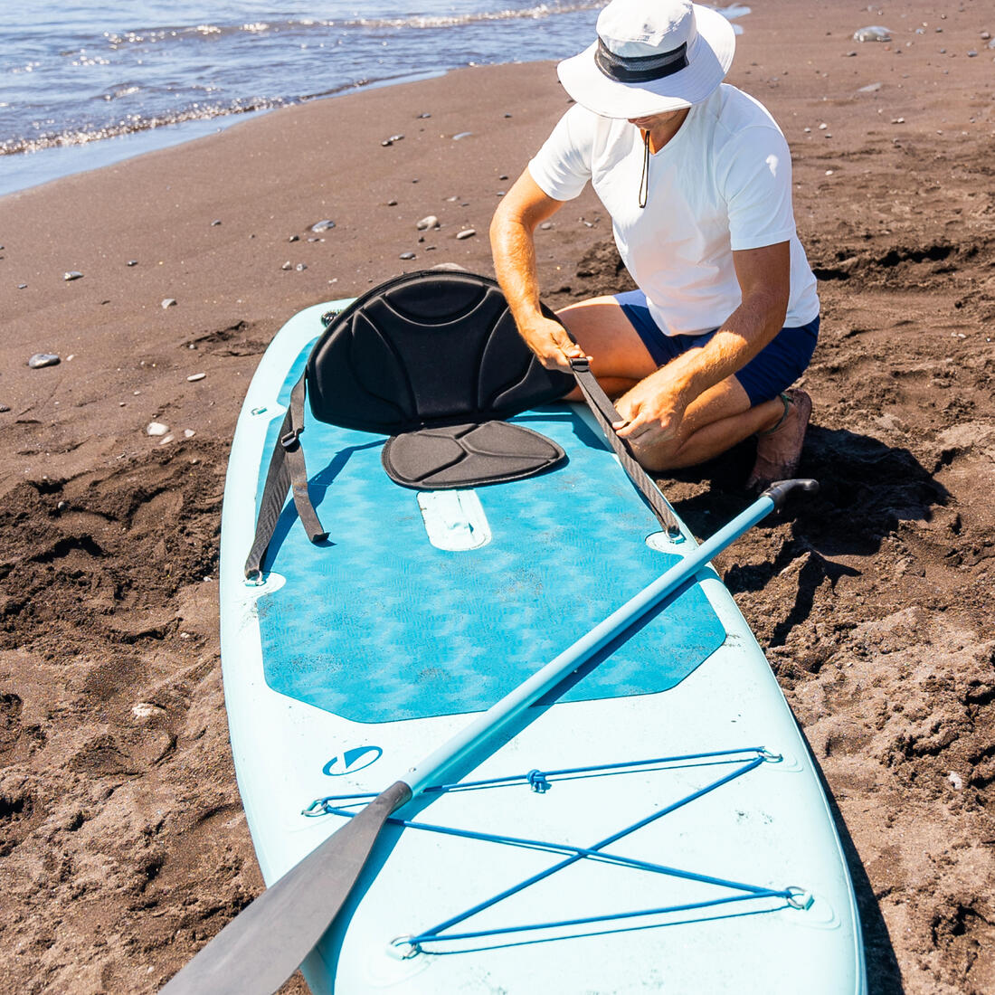 Siège de stand up paddle double accroches - Noir