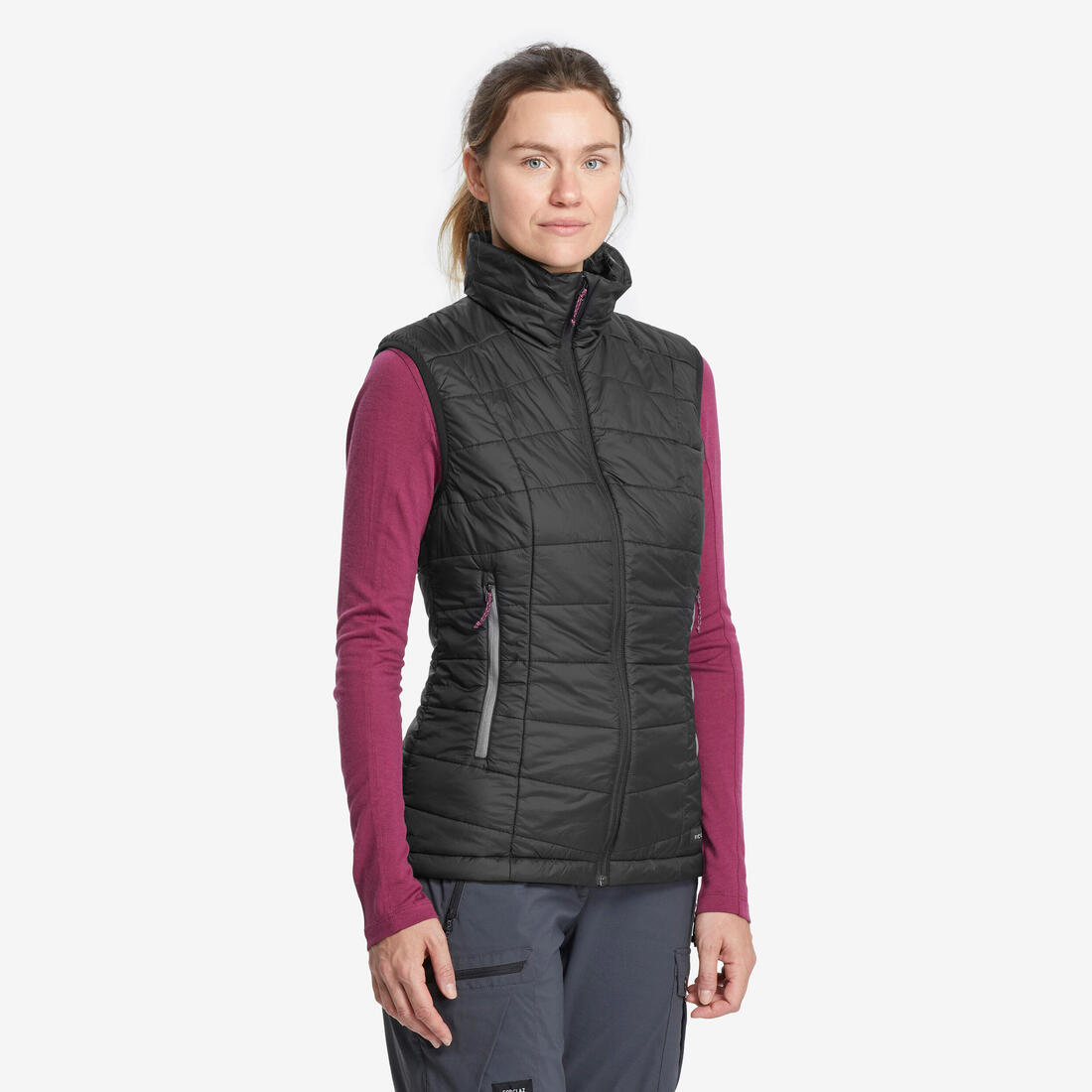 Doudoune de trek sans manches synthétique Femme, MT100