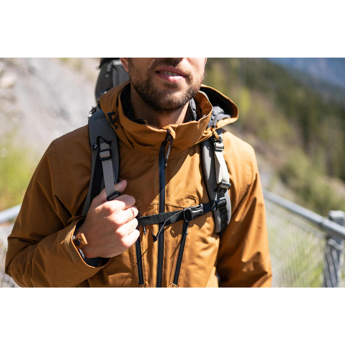 Veste 3en1 de randonnée -10°C imperméable homme, MH500 Mountain