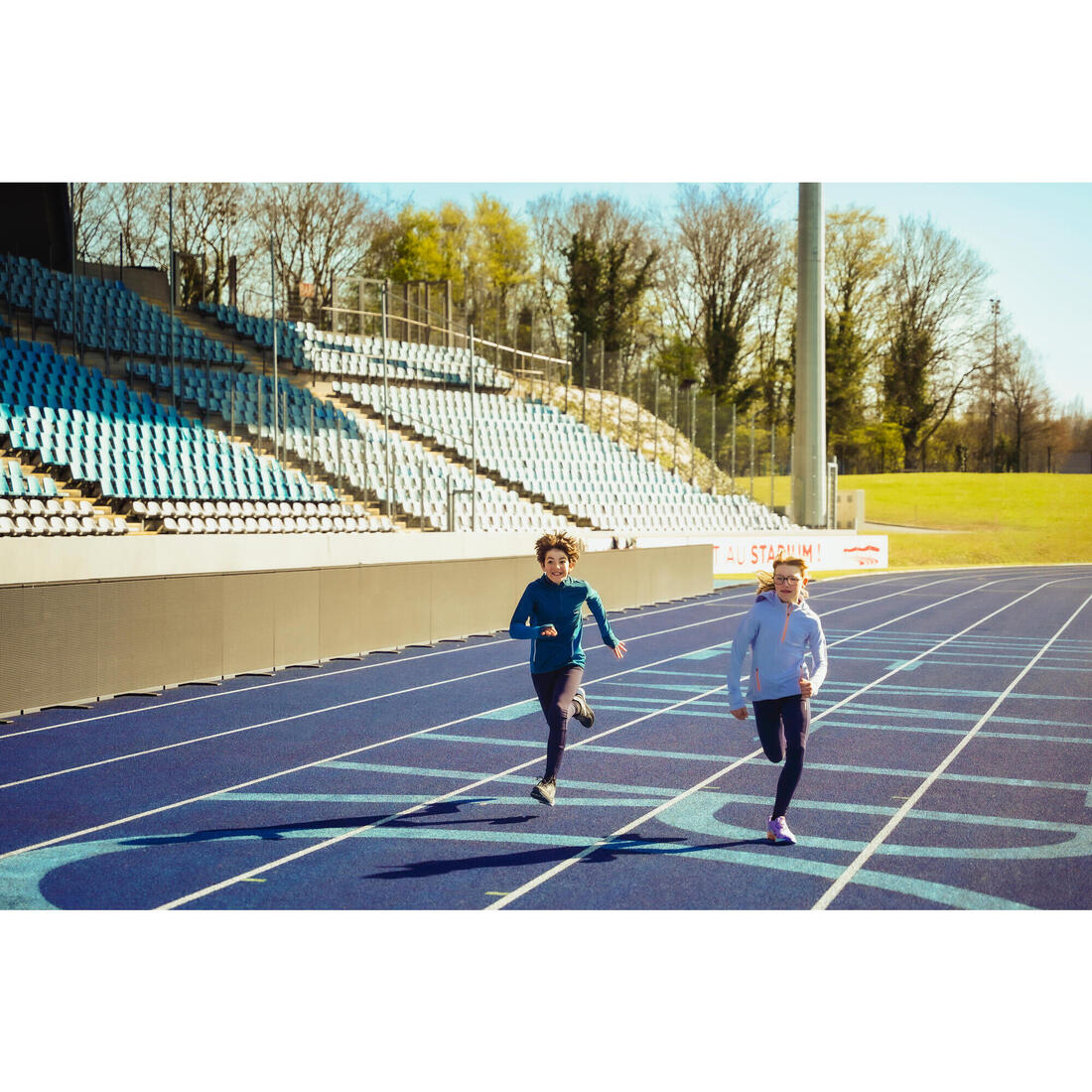 T-shirt manches longues de running fille, Kiprun Run 900 Warm violet