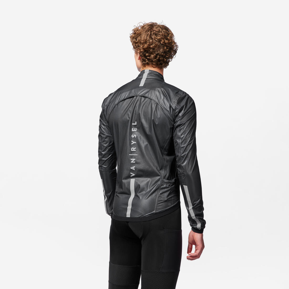 Coupe pluie vélo route manches longues homme - racer ultralight noir