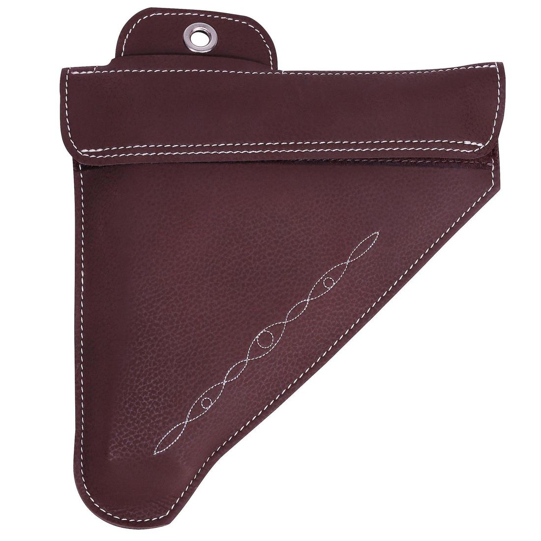 Selle équitation cuir polyvalente 17,5" Cheval - Paddock noire