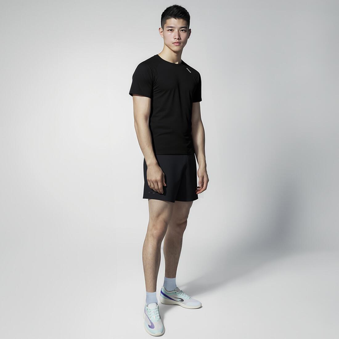 Lot de 2 paires de chaussettes de running run500 fines mid