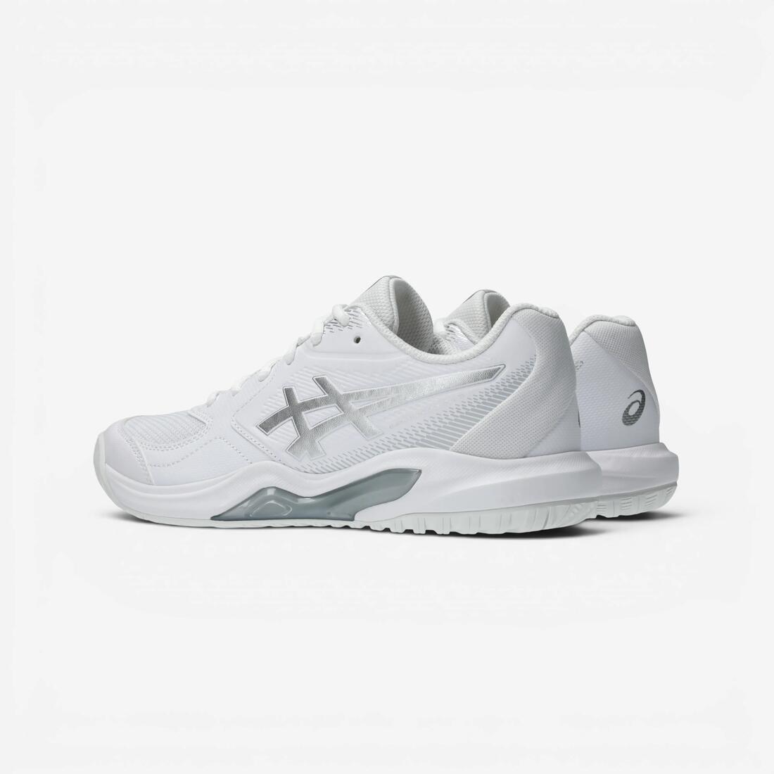Chaussures de tennis multicourt femme, Asics Gel Dedicate 9 blanc