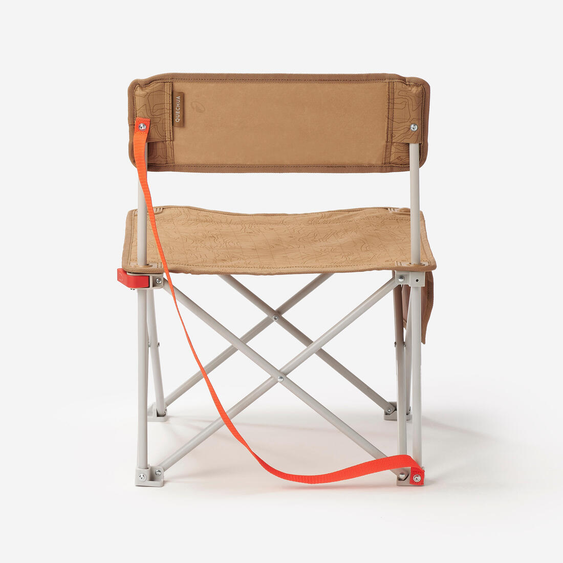 Chaise basse compacte de camping 100 bleue