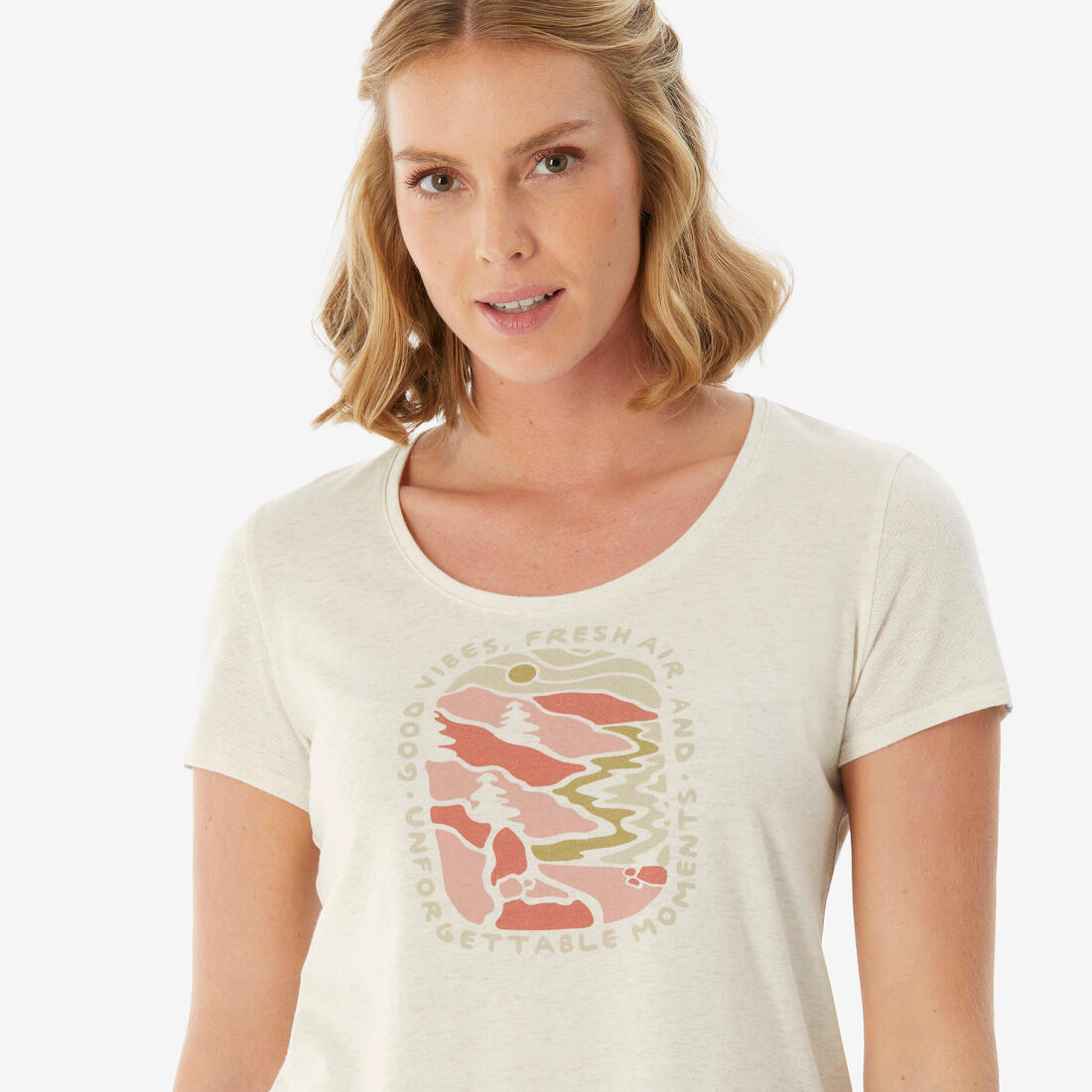 T-shirt de randonnée femme, NH500