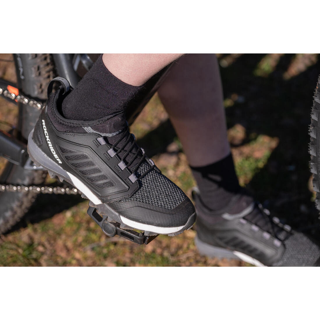 Chaussures de velo vtt EXPL 500 noires