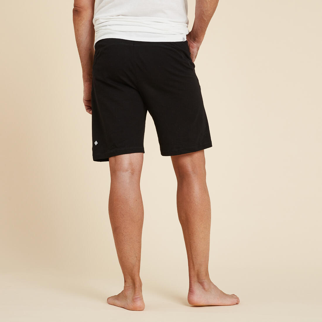 SHORT YOGA COTON HOMME GRIS