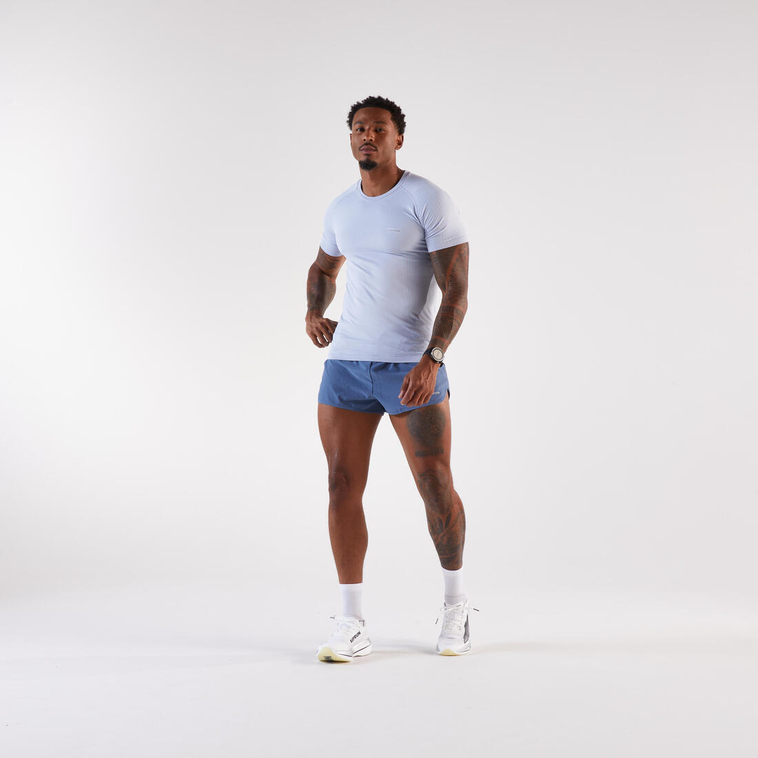 T-SHIRT DE RUNNING 500 CONFORT SLIM SANS COUTURES