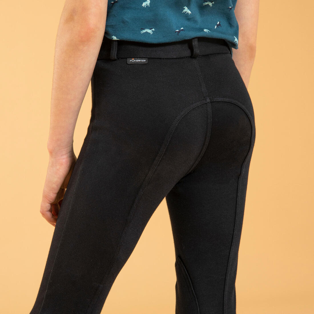 Pantalon équitation enfant - 100 noir