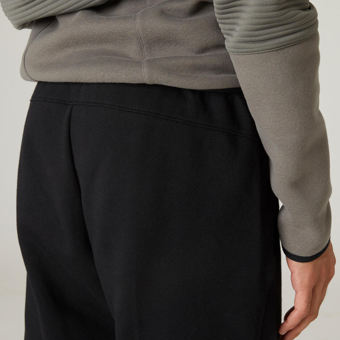 Pantalon jogging Fitness Slim Poches Zippées Gris Foncé