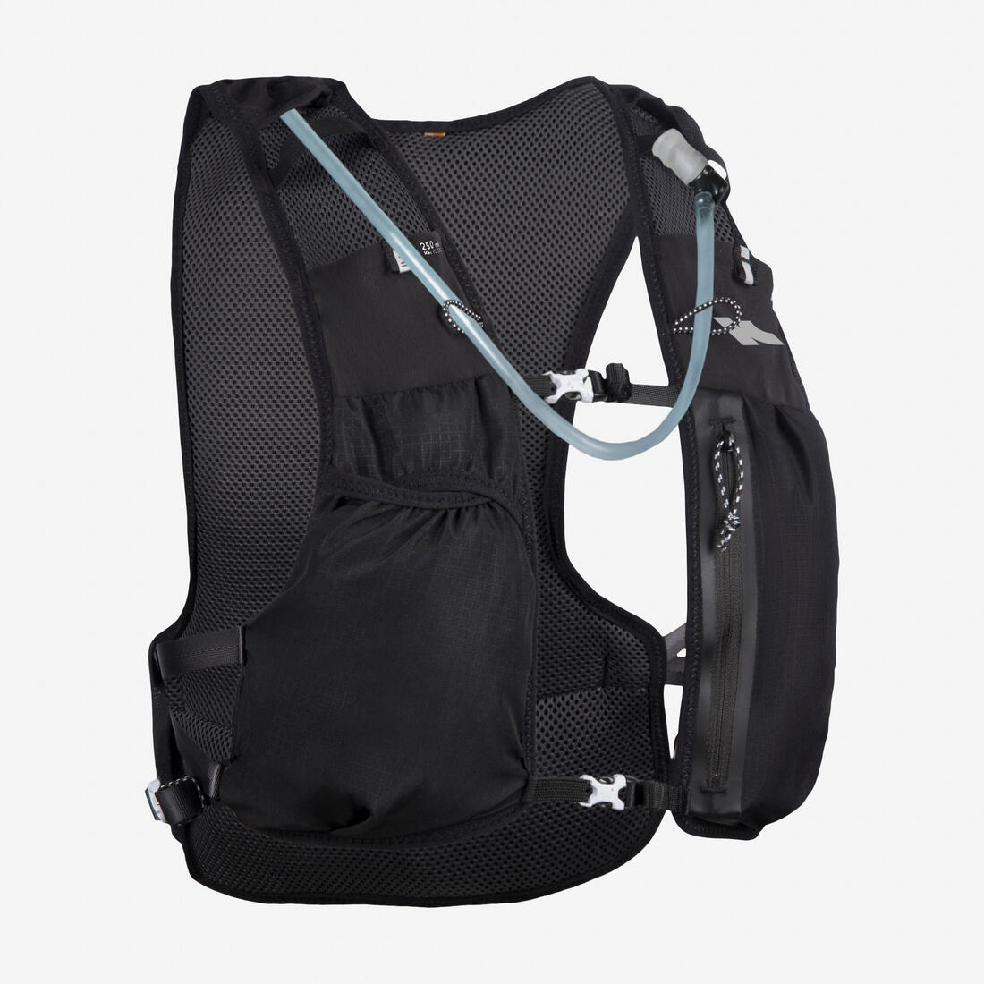 Sac trail running 5l turquoise - vendu avec poche à eau 1l