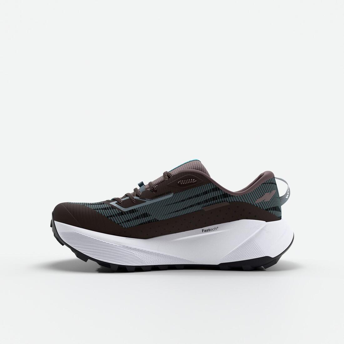 Chaussures de running trail femme, Kiprun kipsummit max gris et